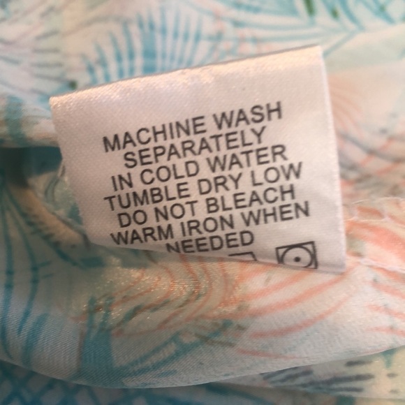 Lagaci Strapless Tropical Print Dress Medium - Picture 11 of 11